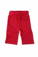 red baby organic tracksuit pants